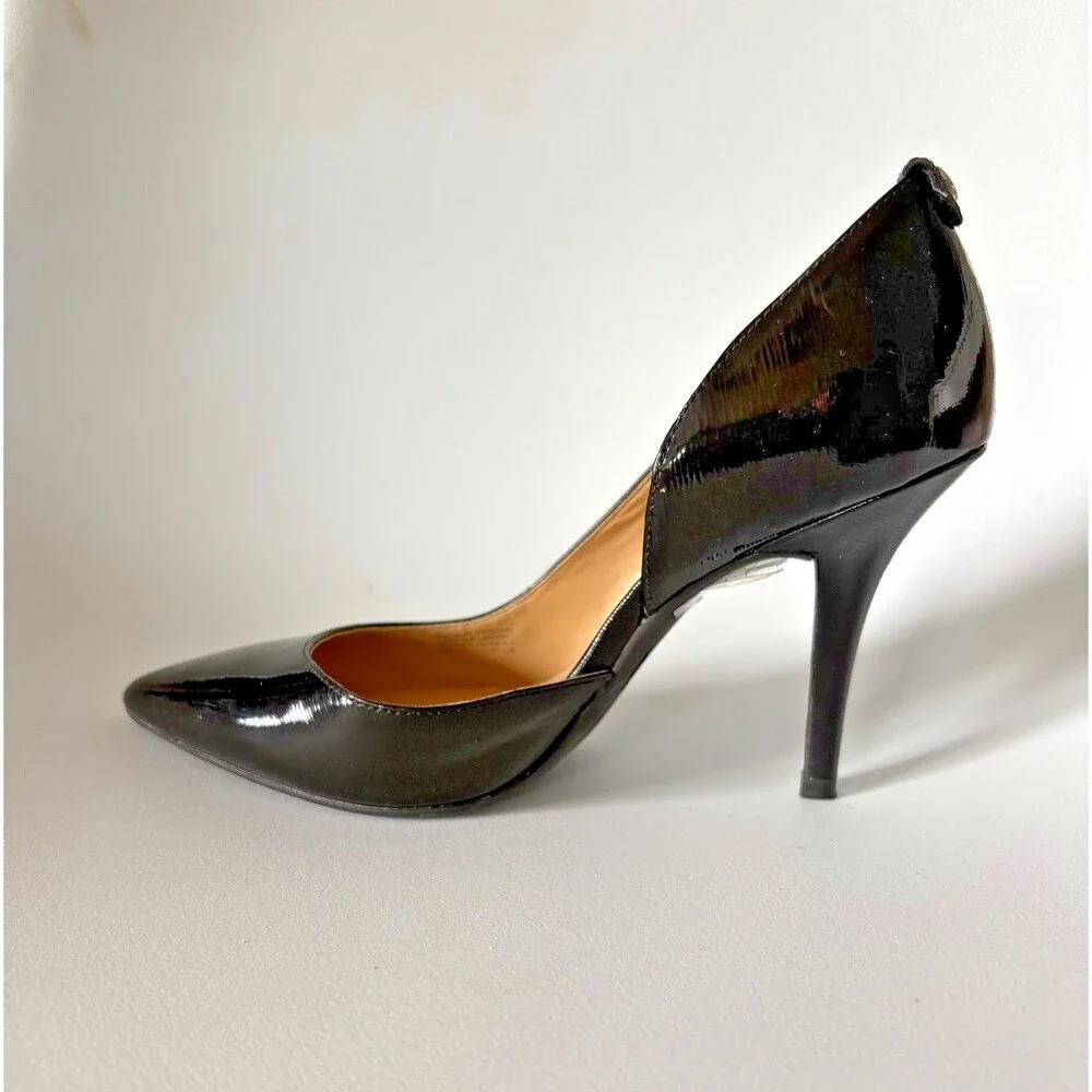 Michael Kors Black Patent Leather Pointed Toe Stiletto Pump Heels Women’s US 6